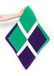 #2515 WW CUSHION DIAMOND PARAKEET PURPLE