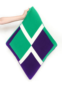 #2515 WW CUSHION DIAMOND PARAKEET PURPLE