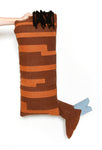 #2516 WW CUSHION ZEBRADACKEL HAFLINGER XXL col. brown