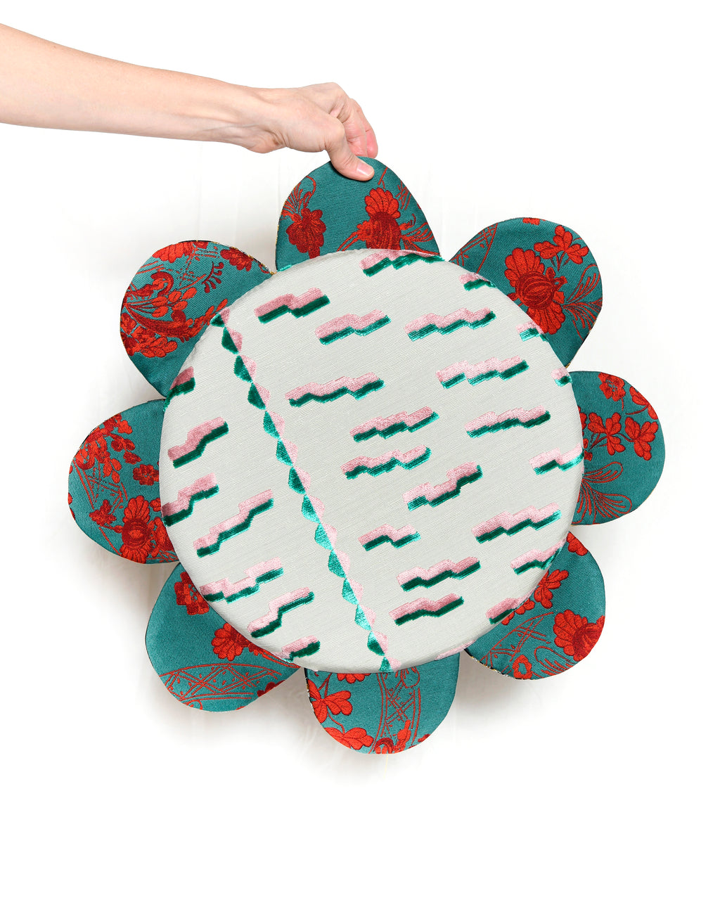#2526 SEAT CUSHION  DAISY OTTOCENTO