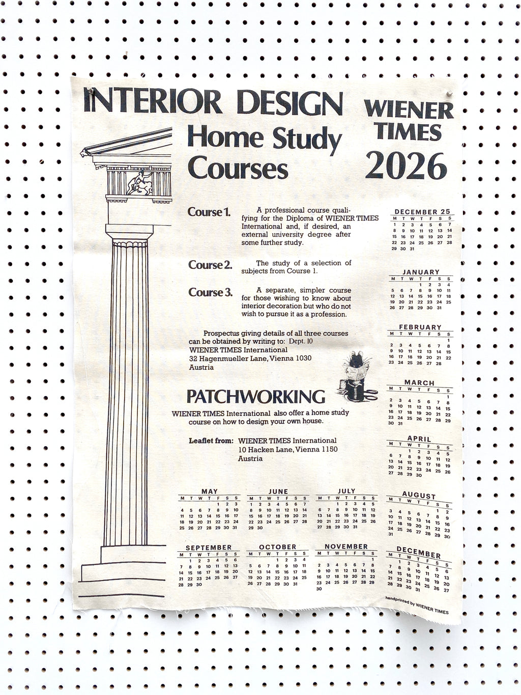 WIENER TIMES KALENDER 2026