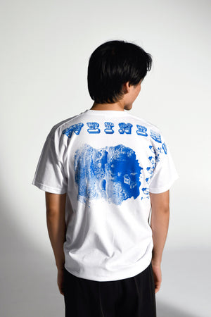 #SS2027 BASIC T-SHIRT „WEINERS TIME“ col. white/blue